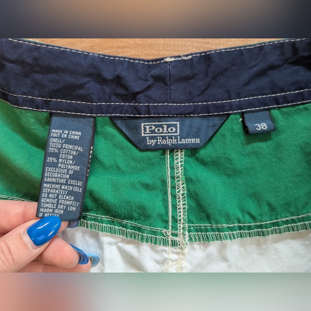 Polo Ralph Lauren Shorts Mens 38 RLPC Football Club Chino Pockets Drawstring - Picture 3 of 10